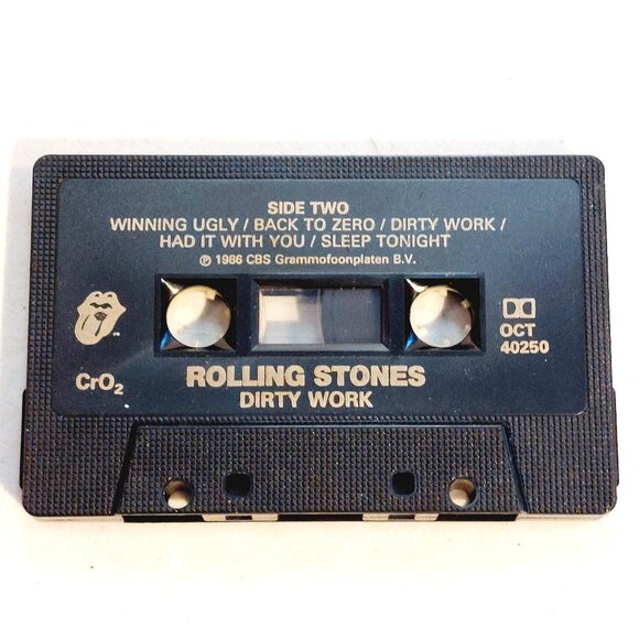 The Rolling Stones ~ Dirty Work (cassette, 1986) tested and works - Picture 3 of 3